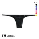 メール便(4) ティーエム コレクション Soft woolly lace ハギナシシャープ ハーフバック ML メンズ 前とじ ビキニ 日本製 TM collection 全6色 M-L 父の日 ギフト プレゼント 男性
