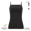 ブラデリス ブラキャミ 楽なのに補整!スタイリッシュ 綿混 S-3L ノンワイヤー ブラトップ ナイトブラ BRADELIS NY PEACE レディース 全4色 S-3L