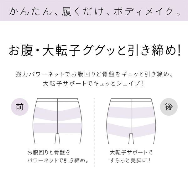 30％OFF【メール便(20)】 SUKENO Bi-Leggi スラッと美脚 1分丈 レギンス レディース 補正 大きいサイズ 助野 全4色 M-L-LL-3L 補正下着 補整 shirohato-10216843 SHIROHATO(白鳩) サンプル画像3