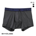 【メール便(15)】 ジーハウス 技男 らくらく ボクサーパンツ メンズ 前開き レーヨン混 大きいサイズ G-HOUSE 全2色 M-LL