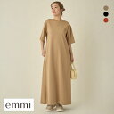 エミ シンプルカットソーワンピース emmi レディース 全3色