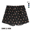 コムサメン Discovering Japan だるま トランクス メンズ COMME CA MEN 前あき アンダーウェア 全3色 M-L