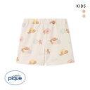 【メール便(15)】 ジェラートピケ キッズアンドベイビー キッズ ドーナツベア柄ショートパンツ ジェラピケ ルームウェア gelato pique Kids&...