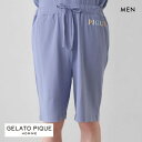 30%OFF ジェラートピケ オム メンズ ドーナツベアハーフパンツ ジェラピケ パジャマ ルームウェア gelato pique HOMME M-L