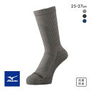 10%OFF【メール便(25)】 ミズノ メンズ ドライベクター 薄手パイルソックス 25-27cm 日本製 消臭 抗菌防臭 クルー丈 靴下 吸湿速乾 ムレ 全...