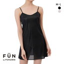 10%OFF 福助 fukuske FUN by FUKUSKE 着こなしキレイ スリップ レディース インナー ペチワンピ 全2色 M-L 【メール便(15)】