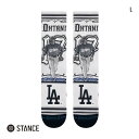 【メール便(10)】 スタンス SHOHEI CARTOON CREW クルー丈 ソックス メンズ STANCE 白 靴下