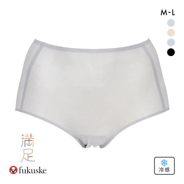 ＼P5倍・3/10 20時開始！23:59まで／10％OFF【メール便(6)】 福助 満足 美涼活 メッシュ 深ばき ショーツ レディース 接触冷感 fukuske 全4色 M-L