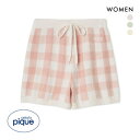 30%OFF ジェラートピケ レディース チェックジャガードショートパンツ ジェラピケ パジャマ ルームウェア gelato pique 全3色