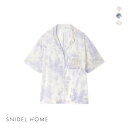 【ポイント還元3倍・7/10 23:59まで】スナイデルホーム ブライトカットソー 開襟シャツ パジャマ トップス ルームウェア SNIDEL HOME レディ...