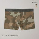 メール便(20) アンダーソンアンダーソン カモフラショートボクサー メンズ 前とじ UNDERSON UNDERSON 全2色 1-3 父の日 ギフト プレゼント 男性