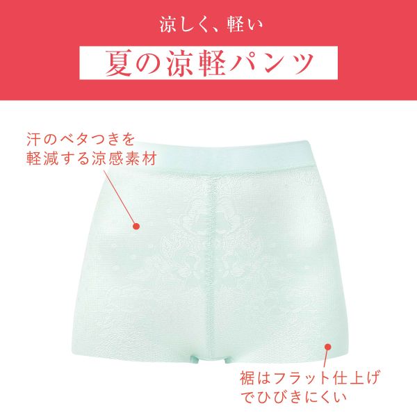 35％OFF【メール便(7)】 ワコール ウイング 夏の涼軽パンツ ショートガードル 吸汗速乾 通気性 Wacoal Wing KQ2515 レディース 全2色 58・S-82・L 補正下着 補整 shirohato-10217837 SHIROHATO(白鳩) サンプル画像2