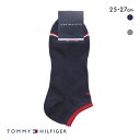 メール便(10) トミー・ヒルフィガー アイコンカラー スニーカー丈 ソックス メンズ 靴下 カジュアル 紳士 TOMMY HILFIGER 全3色 父の日 ギ...