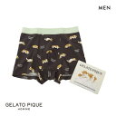 ジェラートピケ オム メンズ スリーピンングドッグ柄アンダーウェア ジェラピケ ボクサーパンツ GELATO PIQUE HOMME M-L 父の日 ギフト プレゼント 男性