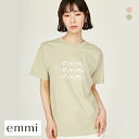 エミ emmi×ecostore UpDRIFT emmiロゴTシャツ emmi レディース 全2色