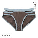 【メール便(4)】 アンフィ NAILS INC×AMPHI ペアショーツ ノーマル ML バイカラー リブ BLH307シリーズ AMPHI レディース 全3色 M-L