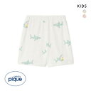 【メール便(15)】 ジェラートピケ キッズアンドベイビー キッズ 接触冷感 SHARK柄ショートパンツ ジェラピケ ルームウェア gelato pique K...