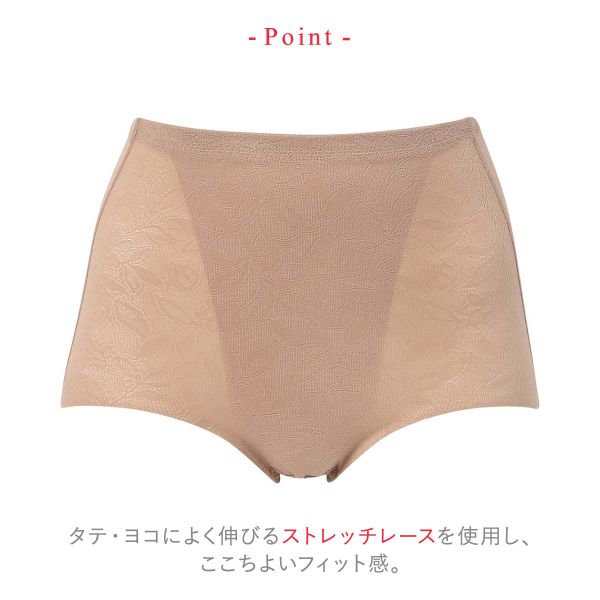 【20%OFF・7/27 09:59まで】 ワコール ウイング 美尻も叶える補整ショーツ Pパンツ レースシェイプショーツ ML2L ショート ガードル ショーツ Wacoal Wing レディース 全3色 M-LL 補正下着 【メール便(7)】 ev_sp_20 shirohato-10218505 SHIROHATO(白鳩) サンプル画像3