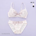 ピュアシェリ ネコ柄チュール ノンワイヤー ブラセット M L LL ブラジャー ショーツ セット ワイヤレス 大きいサイズ PURECHERIE レディース 全2色 M-LL