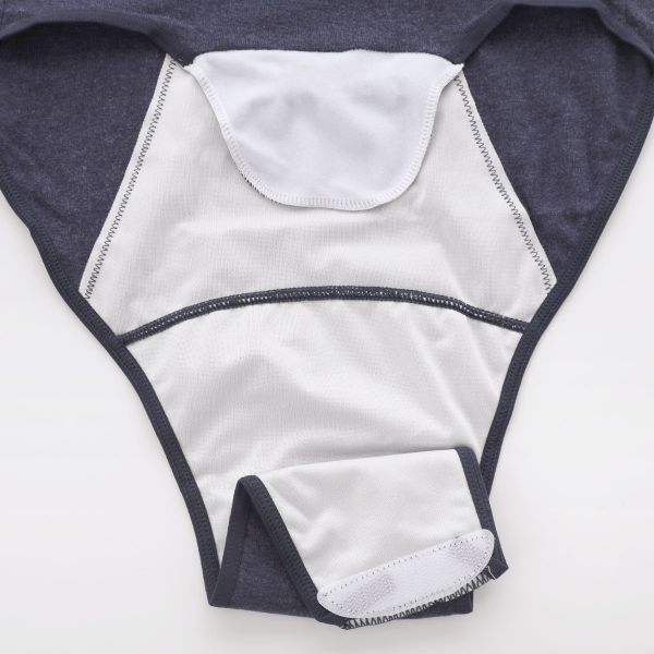 犬印 INUJIRUSHI 産じょくショーツ 2枚セット クロッチオープンタイプ 産褥期 普通分娩用 綿 レディース 全2色 M-L-LL-3L ev_sp 3