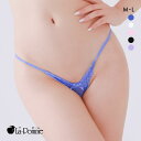 【メール便(3)】 ラポーム Tフロント レース ハーフバック ショーツ レディース 日本製 La-Pomme 全5色 M-L