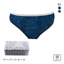 ペーパーショーツ 紙パンツ 5Lサイズ 50枚セット 大きいサイズ 大人用 レディース 全2色