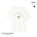 ジェラートピケ オム メンズ レーヨンクッキーアイスサンドTシャツ ジェラピケ パジャマ ルームウェア gelato pique HOMME 全2色 M-L