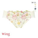 15%OFF【メール便(4)】 ワコール ウイング KB2722 後ろ姿きれいブラ ショーツ M L LL 綿混 ハイレッグ 25SS Wacoal Wing KF2322 大きいサイズ レディース 全4色 M-LL