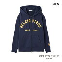 ジェラートピケ オム メンズ スポーティベア裏毛パーカ ジェラピケ パジャマ ルームウェア gelato pique HOMME M-L