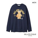 ジェラートピケ オム メンズ スポーティベア裏毛プルオーバー ジェラピケ パジャマ ルームウェア gelato pique HOMME M-L
