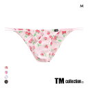 【メール便(5)】 ティーエム コレクション ふんわりシフォン Wループ ハーフバック ビキニ TM collection メンズ 全4色