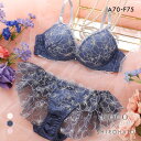 ココランジェ エクランフルール ブラジャー フレア ショーツ セット SHIROHATO 別注 COCO Linge 大きいサイズ レディース 全3色 A70-M-F75-L