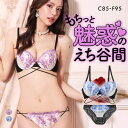 エレガント 脇肉を谷間に変える脇高ブラ クロスストリング ブラセット CDEF80-95 大きいサイズ グラマー 盛り 谷間 ブラジャー ショーツ セット Elegante レディース 全2色 C85-LL-F95-4L
