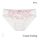 【メール便(5)】 カジュアルフィーリング コットンレース ペアショーツ レディース ノーマルショーツ スタンダード Casual Feeling OW MI 全2色 M-LL