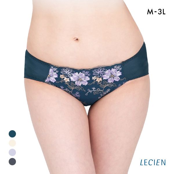 10％OFF【メール便(10)】 ルシアン 大きめバスト専用 コンパクト設計 ペアショーツ スタンダード M L LL 3L 大きいサイズ LECIEN レディース 全4色 M-3L