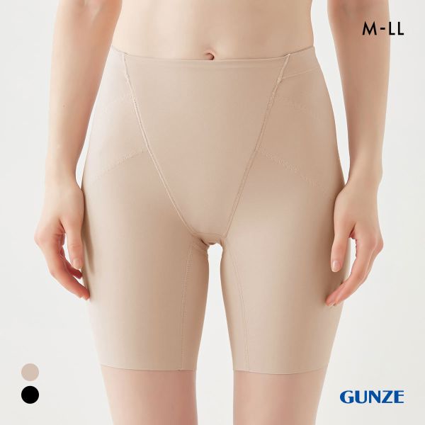 20％OFF【メール便(15)】 グンゼ スタイル改善計画 ロングガードル レディース 裾カットオフ いいここ..