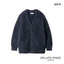 ジェラートピケ オム メンズ ベーシックジェラートカーディガン ジェラピケ パジャマ ルームウェア gelato pique HOMME M-L