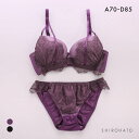 エクラ 脇高 アイラッシュ×センシュアルホール ブラセット ABCD ブラジャー ショーツ セット 脇肉 谷間 脇寄せ ECLAT レディース 全2色 A70-M-D85-LL