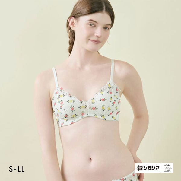 ウンナナクール 特別な日以外の364日つけたくなるブラ 364ブラ レース MADE WITH シモジマ ノンワイヤーブラ une nana cool 大きいサイズ レディース 全3色 S-LL