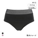 【メール便(15)】 アッ!モーレ 夜用 吸水ショーツ 約35cc対応 抗菌防臭 軽失禁 尿モレ 羽根つき対応 フェムテック レディース 全2色 M-LL