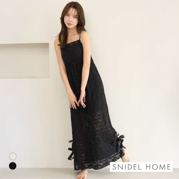 スナイデルホーム Halloween レースリボンキャミワンピース SNIDEL HOME レディー ...