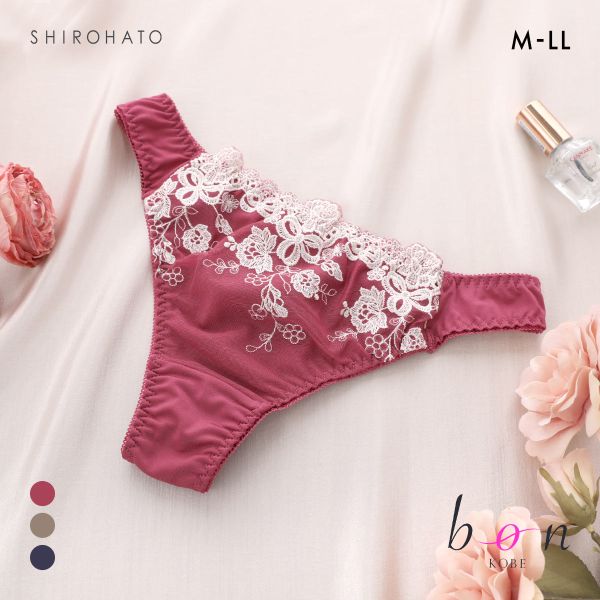 【メール便(3)】 ビーオーエヌ 脇 細見え 胸元リッチ シュッとRich シリーズ ショーツ Tバック M L LL 単品 大きいサイズ レディース 全3色 ...