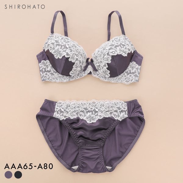 ソニアブラック シルキーサテン ブラセット AAA AA A 小さいサイズ シンデレラサイズ 小胸 SONIA BLACK ブラジャー ショーツ セット レディース 全2色 AAA65-M-A80-L