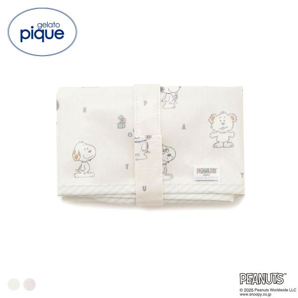 【メール便(30)】 ジェラートピケ キッズアンドベイビー gelato pique PEANUTS PUPPIES 総柄おむつシート トイボックス柄 ジェラピケ スヌーピー 全2色