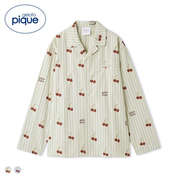 GELATO PIQUE チェリー柄 パジャマセット GELATO PIQUE チェリー柄ルームウェア GELATO PIQUE チェリー柄