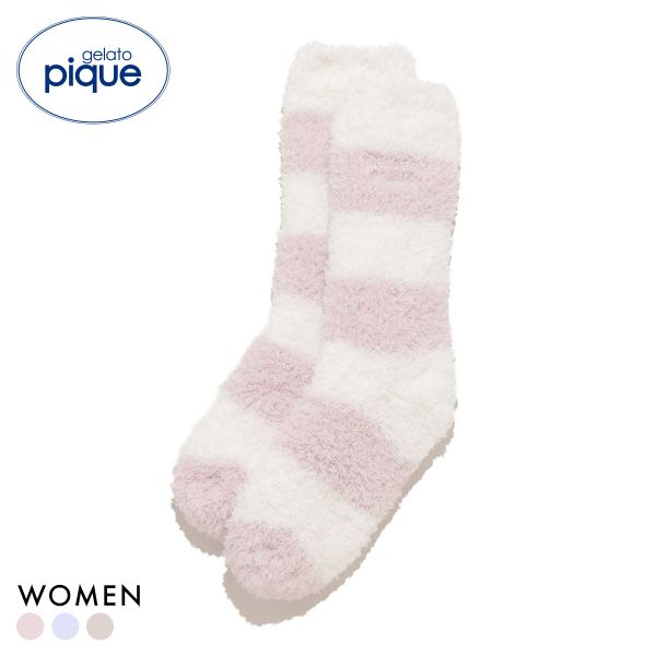 ジェラートピケ ジェラート2ボーダーソックス ジェラピケ gelato pique レディース 全3色のサムネイル