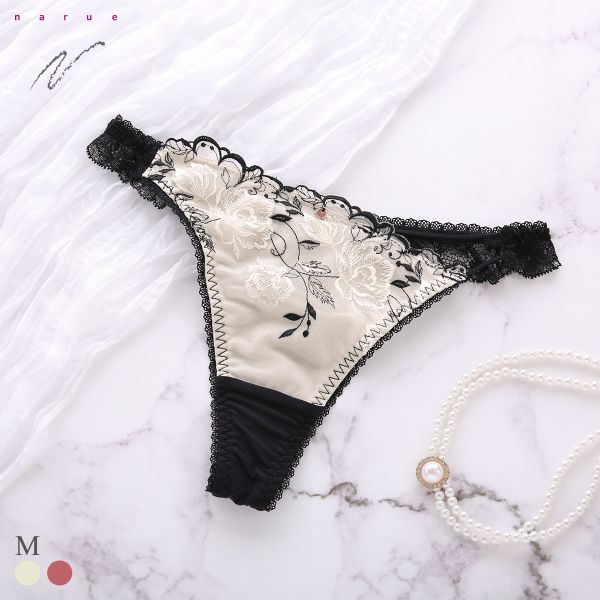 【メール便(3)】 ナルエー ランジェリー ジョリフ ショーツ Tバック ストリング 総レース バックレース NARUE レディース 全2色