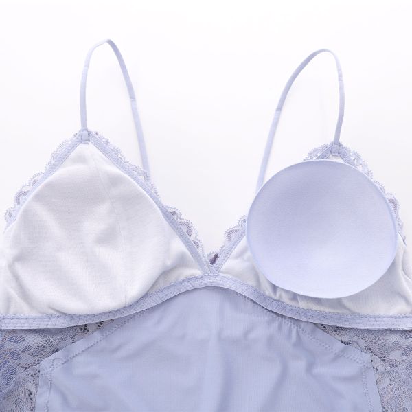 ルルモアナ 2浴レース カップ付きキャミソール＆ショーツ セットアップ M L ベビー...