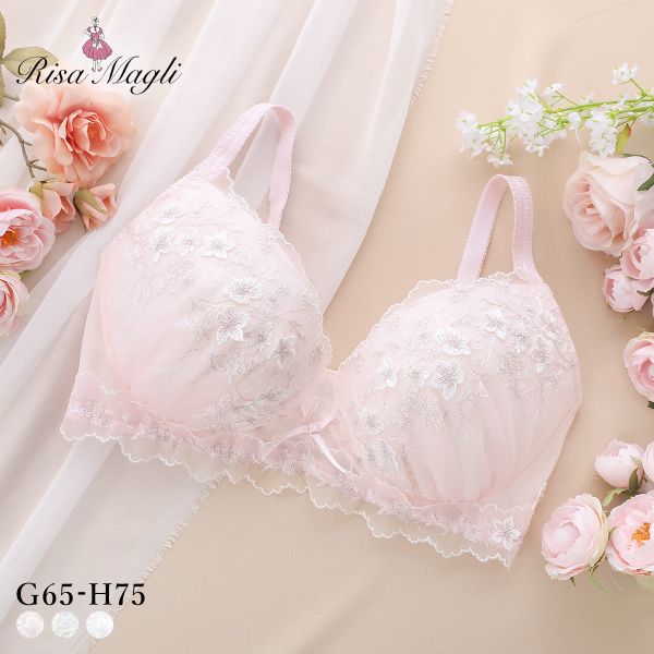 リサマリ フリート ブラジャー GH グラマーブラ サイドすっきりタイプ 大きいサイズ Risa Magli レディース 全3色 G65-H75