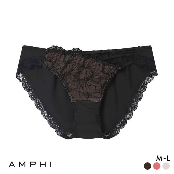 【メール便(5)】 アンフィ 寄せる機能のブラ ペアショーツ ノーマル ML BLH313シリーズ PLH113 AMPHI レディース 全3色 M-L